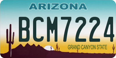 AZ license plate BCM7224