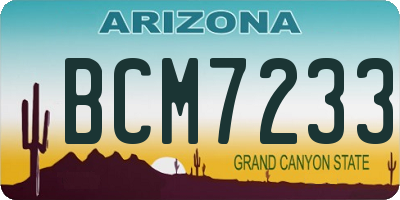 AZ license plate BCM7233