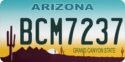 AZ license plate BCM7237