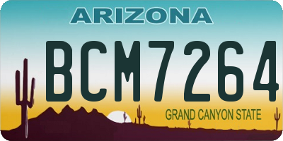 AZ license plate BCM7264