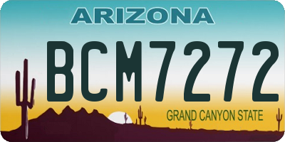 AZ license plate BCM7272