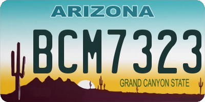 AZ license plate BCM7323