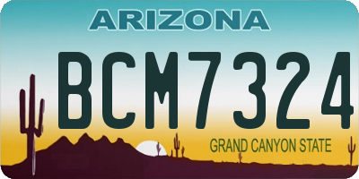 AZ license plate BCM7324