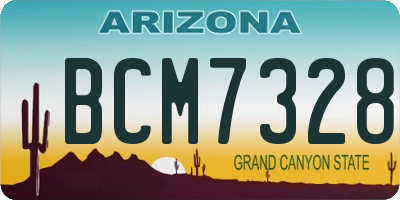 AZ license plate BCM7328