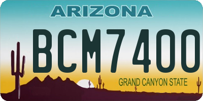 AZ license plate BCM7400