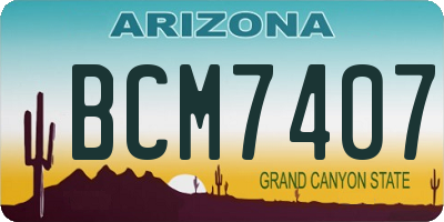 AZ license plate BCM7407