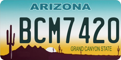 AZ license plate BCM7420