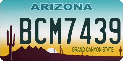 AZ license plate BCM7439