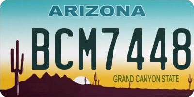 AZ license plate BCM7448