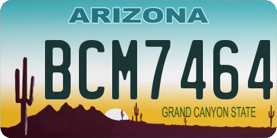 AZ license plate BCM7464