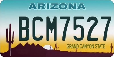 AZ license plate BCM7527