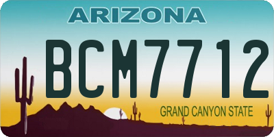 AZ license plate BCM7712