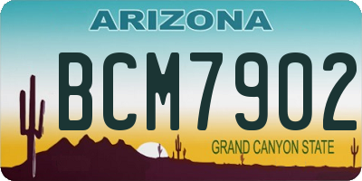 AZ license plate BCM7902