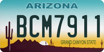 AZ license plate BCM7911