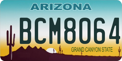 AZ license plate BCM8064