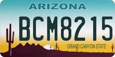 AZ license plate BCM8215