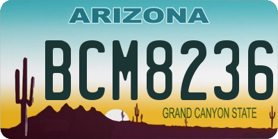 AZ license plate BCM8236