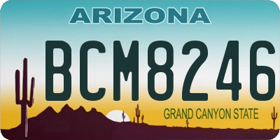 AZ license plate BCM8246