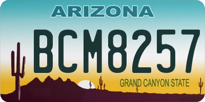 AZ license plate BCM8257