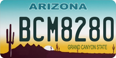 AZ license plate BCM8280