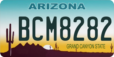 AZ license plate BCM8282