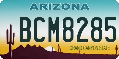 AZ license plate BCM8285