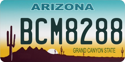 AZ license plate BCM8288