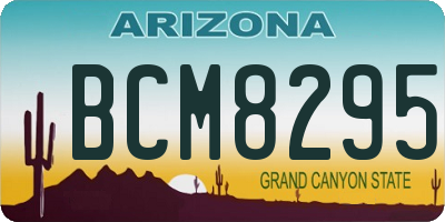 AZ license plate BCM8295