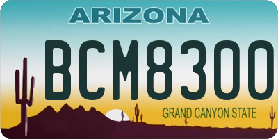 AZ license plate BCM8300