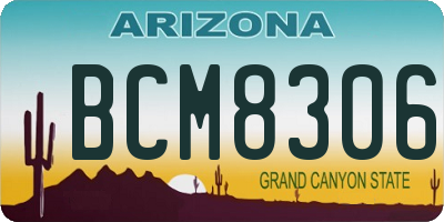 AZ license plate BCM8306