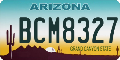 AZ license plate BCM8327