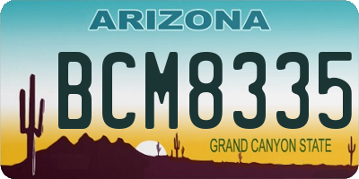 AZ license plate BCM8335