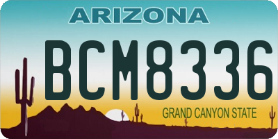 AZ license plate BCM8336