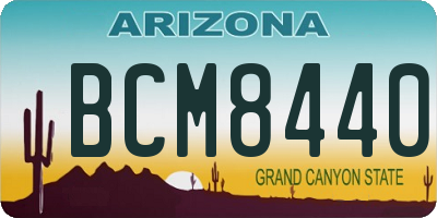 AZ license plate BCM8440