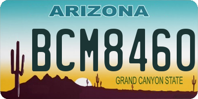 AZ license plate BCM8460