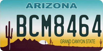 AZ license plate BCM8464