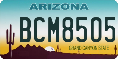 AZ license plate BCM8505