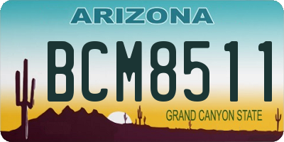 AZ license plate BCM8511