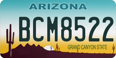 AZ license plate BCM8522