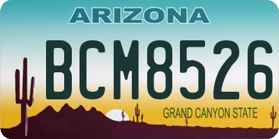 AZ license plate BCM8526