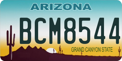 AZ license plate BCM8544