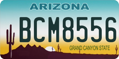 AZ license plate BCM8556