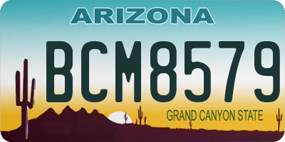 AZ license plate BCM8579