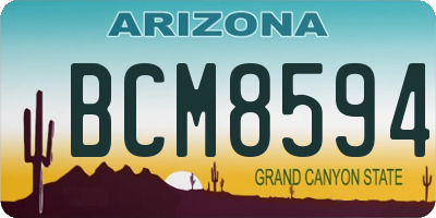 AZ license plate BCM8594