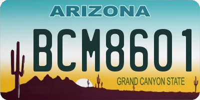 AZ license plate BCM8601