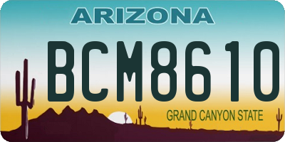 AZ license plate BCM8610