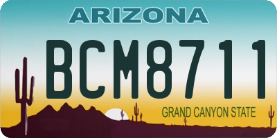 AZ license plate BCM8711