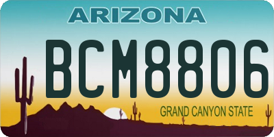 AZ license plate BCM8806