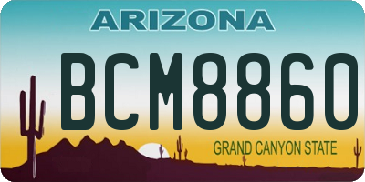 AZ license plate BCM8860