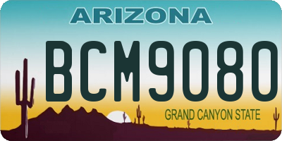 AZ license plate BCM9080